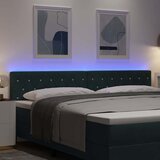  LED glava kreveta s LED trakama Tamnozelena 200 cm Baršun | shoptok.hr