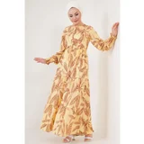 Mt Clothes Patterned hijab dress žuta