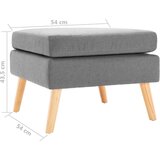 vidaXL Tabure od tkanine svjetlosivi | shoptok.hr