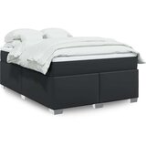 vidaXL Krevet s oprugama i madracem crni 140 x 190 cm od umjetne kože | shoptok.hr