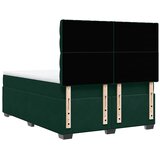  Krevet s oprugama i madracem tamnozeleni 140x190 cm baršunasti | shoptok.hr