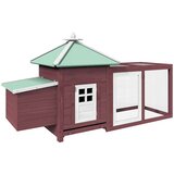  Kokošinjac boja kave 190 x 72 x 102 cm od masivne jelovine | shoptok.hr