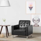  Fotelja Crna 75x70x75 cm Implicitna koža | Eponuda.com
