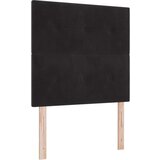  Vzglavje s gumbastim oblazinjenjem Črna 100 cm Žamet, (22052624) | Shoptok.si