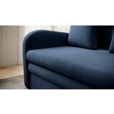 ELTAP Plava baršunasti sklopiva sofa 130 cm Ario – | shoptok.hr