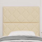  LED uzglavlje geometrijski dizajn krem 90 cm tkanina | shoptok.hr