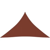 vidaXL Senčno jadro oksford blago trikotno 3,5x3,5x4,9 m terakota Cene