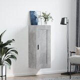  Zidni ormarić boja betona 34,5x34x90 cm od konstruiranog drva | shoptok.hr