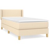 Maison Chic Box spring postelja - Vzmetna postelja z vzmetnico krem 100x200 cm blago SL13961, (21884757) | Shoptok.si