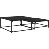 vidaXL Gnezdeča Kavna Miza 2 pcs Črni hrast 80 x 8035 x cm, (5000083347) | Shoptok.si