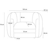 Bobochic Paris Siv fotelj Celine – | Shoptok.si