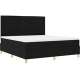 Krevet s opruga kutije s madracem Crna 180 x 200 cm tkanina | Eponuda.com