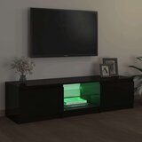 TV ormarić s LED svjetlima crni 140 x 40 x 35 5 cm | shoptok.hr