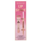 Revolution Lip Shape Nijansa pink nude Set sjajilo za usne Lip Shape Lip Gloss 9 ml + olovka za usne i fiksator šminke 2 In 1 Lip Liner & Color Setter 1,7 ml Cijene