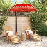  Balineški Parasol Crvena 185 x 185 x 260 cm | shoptok.hr