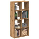 vidaXL Pregrada s knjižno omaro artisan hrast 69,5x29x137,5cm inž. les Cene