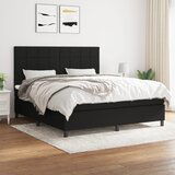 Maison Chic Box spring postelja - Vzmetna postelja z vzmetnico črna 180x200 cm blago SL2135, (21889327) | Shoptok.si