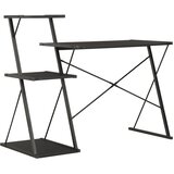  Radni stol s policom crni 116 x 50 x 93 cm | Eponuda.ba