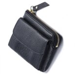 INF Tanka denarnica Blocking za moške, minimalistična denarnica iz pravega usnja Black ženske, (21575358) | Shoptok.si
