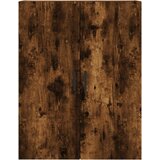  Visoka komoda dimljeni hrast 69,5x34x180 cm konstruiranog drva | shoptok.hr