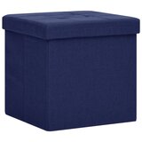 The Living Store Zložljiv stolček s prostorom za shranjevanje moder - Stolček S Prostorom Za Shranjevanje, (21420295) | Shoptok.si