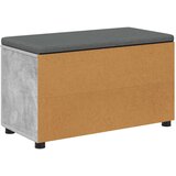  Klupa za hodnik s jastukom Betonsko Siva 80 x 38 x 46 cm | shoptok.hr