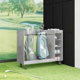 Golf ormar s kotačem Jednobojno Betonski sivi 120 x 45 x 98 cm | shoptok.hr