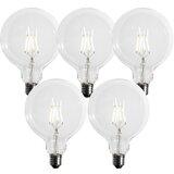 LUEDD Komplet 5 E27 3-stopenjska zatemljiva LED spiralna žarnica G125 4W 450lm 3000K Cene