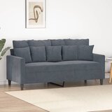 vidaXL Dvosjed tamnosivi 140 cm baršunasti Cijene