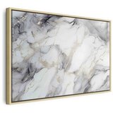  Slika - Elegant marble – stone structures in neutral colours 60x40 U prirodnom drvenom okviru | shoptok.hr