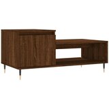  The Living Store Klubska mizica Rjav hrast 100x50x45 cm inženirski les - Klubska Mizica, (21444100) | Shoptok.si