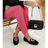 Gemre Black moccasins adorned with rhinestones Celena | Shoptok.si