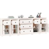 Komoda bela 230x35x80 cm trdna borovina, (20803883) | Shoptok.si