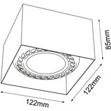  Brosline 1267 - Spot svetiljka CAGE 1xGU10/18W/230V crna | Eponuda.com