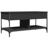 Furnova Klubska mizica črna 100x50x50 cm inženirski les in kovina, (21915571) | Shoptok.si