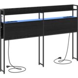 vidaXL skladišno uzglavlje crni hrast 120 cm konstruirano drvo | shoptok.hr