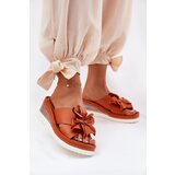 ARTIKER Ladies Leather Wedge Sandals With Decorative Flower | Shoptok.si
