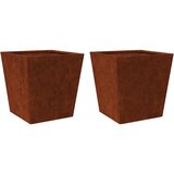  Vrtne sadilice 2 kom 40x40x40 m Pohabani čelik | shoptok.hr