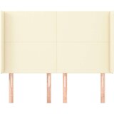  Uzglavlje s ušima krem 147x16x118/128 cm od umjetne kože | shoptok.hr