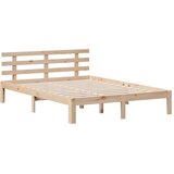 Krevet s regalom za knjige bez madraca 140x190 cm od borovine | shoptok.hr