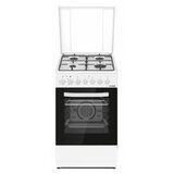 Heinner Kombinovani štednjak HFSC-S60LITGC-WH 4xGas/ventilator/60cm | ePonuda.com