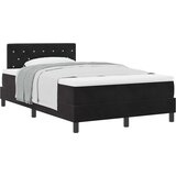 Krevet s opruga kutije s madracem Crna 120 x 190 cm Baršun | Eponuda.com