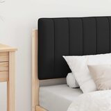  Krevetni okvir s tapiciranim uzglavljem Crna 75 x 190 cm | shoptok.hr