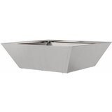  Vrtna saksija Srebrno 50 x 50 x 15 cm Nehrđajući čelik | shoptok.hr