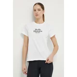 Helly Hansen Bombažna kratka majica ženski, bela barva
