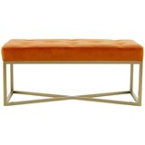 Kayoom KLOP BREZ NASLONA, les, kovina, tekstil, leseni material oranžna, zlate barve | Shoptok.si