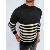 DStreet Men's Black Striped Sweater Cene