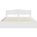  Okvir za krevet Bijelo 200 x 200 cm Čvrsto borovo drvo | shoptok.hr