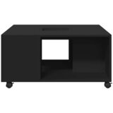  Stolić za kavu crni 80 x 80 x 40 cm od konstruiranog drva | Eponuda.com