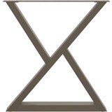  Noge za blagovaonski stol 2 kom Prirodni čelik 70x(72-73 3) cm | shoptok.hr
